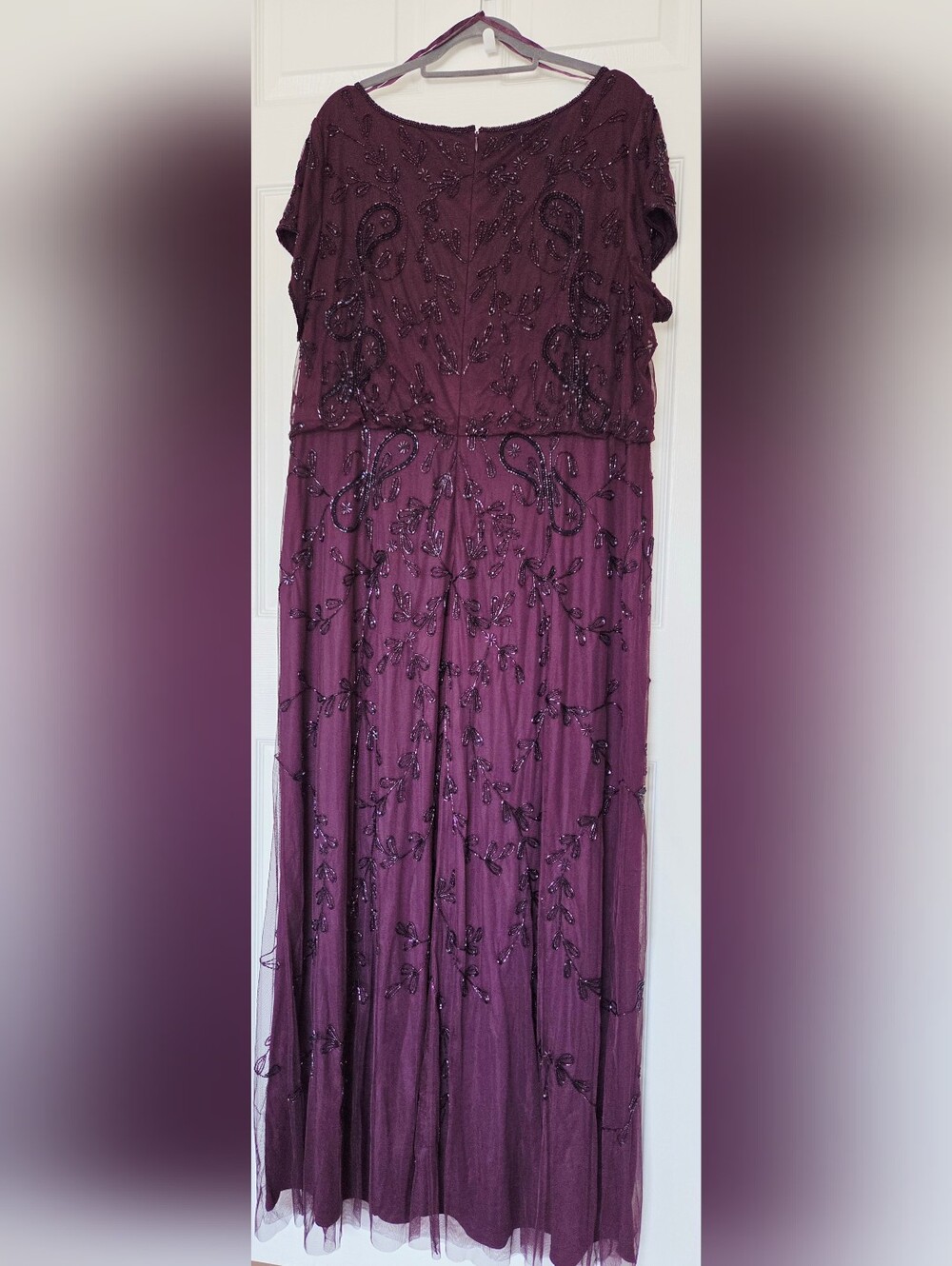 Adrianna papell Plum Mother Of The Bride Dress Size 14